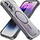 REBEL Clear Case for iPhone 14 Pro Frosted Series Gen4 Strong MagSafe Compatible Translucent Matte Texture Protective Shockproof Bumpers Metal Buttons 61 Inch Phone Cover 2023 Frosted Black