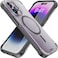 REBEL Clear Case for iPhone 14 Pro Frosted Series Gen4 Strong MagSafe Compatible Translucent Matte Texture Protective Shockproof Bumpers Metal Buttons 61 Inch Phone Cover 2023 Frosted Black