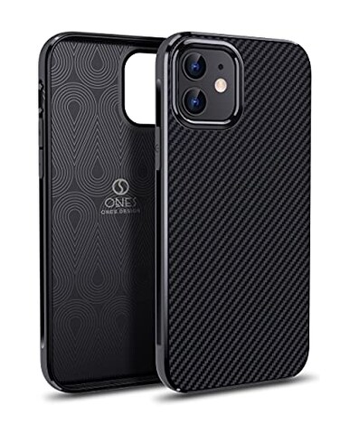 ONES Thin Case for iPhone 11Carbon Fiber PatternUltra Slim Cover Shockproof Protective Phone Case with Minimalist Design and Scratch Resistant Fingerprint PreventionBlack