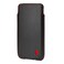 TORRO Sleeve Case Compatible with iPhone 6361 Inch Screen Size Genuine Leather Pouch Cover Slim and Lightweight Black with Red Stitching