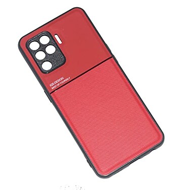 Kepuch Mowen Case Cover Bumper Builtin Metal Plate for Oppo A94 4GF19 ProReno 5FReno 5 Lite Red