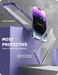 i-Blason iBlason Ares Designed for iPhone 14 Pro Case 61 inch 2022 Release Dual Layer Rugged Clear Bumper Case with Builtin Screen Protector Mauve