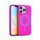 FELONY CASE for iPhone 13 Pro Max Neon Pink Crystal Clear Phone Case Compatible with MagSafe 360 Shockproof Protective Case Designed for Apple iPhone 13 Pro Max