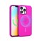 FELONY CASE for iPhone 13 Pro Max Neon Pink Crystal Clear Phone Case Compatible with MagSafe 360 Shockproof Protective Case Designed for Apple iPhone 13 Pro Max