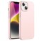 JETech Silicone Case for iPhone 14 61Inch SilkySoft Touch FullBody Protective Phone Case Shockproof Cover with Microfiber Lining Pink