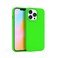FELONY CASE Apple iPhone 14 Pro Max Case Neon Liquid Silicone Soft Touch Slim Cover with AntiScratch Microfiber Lining 360 Shockproof Full Body Protection Green