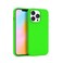 FELONY CASE Apple iPhone 14 Pro Max Case Neon Liquid Silicone Soft Touch Slim Cover with AntiScratch Microfiber Lining 360 Shockproof Full Body Protection Green