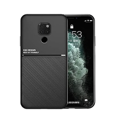 Kepuch Mowen Case Cover Bumper Builtin Metal Plate for Huawei Mate 20 Black
