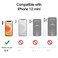 JETech Magnetic Case for iPhone 12 mini 54Inch Compatible with MagSafe Wireless Charging Shockproof Phone Bumper Cover AntiScratch Clear Back Clear