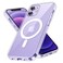 JETech Magnetic Case for iPhone 12 mini 54Inch Compatible with MagSafe Wireless Charging Shockproof Phone Bumper Cover AntiScratch Clear Back Clear