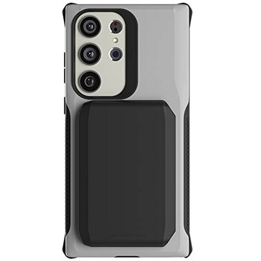 Ghostek EXEC Wallet Galaxy S23 Ultra Case with Detachable Magnetic Credit Card Holder Supports Wireless Charging Premium Shockproof Protective Cover Designed for 2023 Samsung S23 Ultra 68 IN Gray