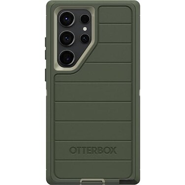 OtterBox Galaxy S23 Ultra Only Defender Series Case Lichen The Trek Green Rugged Durable with Port Protection Case Only Microbial Defense Protection NonRetail Packaging