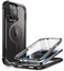 i-Blason iBlason Ares Magnetic for iPhone 15 Pro Max Case MagSafe with Builtin Screen Protector MilitaryGrade Protection Clear Slim FullBody Shockproof Bumper Phone Case for iPhone 15 Pro Max Black