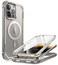 i-Blason iBlason Ares Magnetic for iPhone 15 Pro Max Case MagSafe with Builtin Screen Protector MilitaryGrade Protection Clear Slim FullBody Shockproof Bumper Phone Case for iPhone 15 Pro Max Gray
