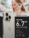 i-Blason iBlason Ares Magnetic for iPhone 15 Pro Max Case MagSafe with Builtin Screen Protector MilitaryGrade Protection Clear Slim FullBody Shockproof Bumper Phone Case for iPhone 15 Pro Max Gray