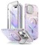 i-Blason iBlason Cosmo Mag for iPhone 15 CaseiPhone 1413 Case 61 with Camera Cover Stand MagSafe Compatible Slim Stylish FullBody Protective Case with Builtin Screen Protector PinkWave