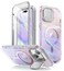 i-Blason iBlason Cosmo Mag for iPhone 15 CaseiPhone 1413 Case 61 with Camera Cover Stand MagSafe Compatible Slim Stylish FullBody Protective Case with Builtin Screen Protector PinkWave