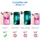 JETech Case for iPhone 13 61Inch NonYellowing Shockproof Phone Bumper Cover AntiScratch Clear Back Pink