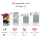 JETech Case for iPhone 14 61Inch NonYellowing Shockproof Phone Bumper Cover AntiScratch Clear Back Sierra Blue