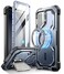 i-Blason iBlason Armorbox for Samsung Galaxy S24 Ultra Case MagSafe with Camera Cover Stand Support Wireless Charger 360 FullBody Case with Screen Protector Kickstand Phone Case for S24 Ultra Blue