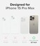 Ringke Onyx for iPhone 15 Pro Max Case Feels Good in The Hand Oil Dirt Resistant Individual Lens Covers for Cameras NonSlip Enhanced Grip Lightweight Cover Gray