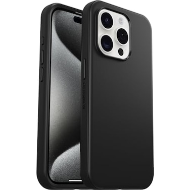 Otterbox Symmetry iPhone 15 Pro Case for MagSafe Shockproof Drop Resistant Slim Protective Case 3X Military Grade Drop Tested Black