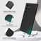 GiiYoon Silicone Case Compatible with Samsung Galaxy S24 Ultra Full Body Silky Soft Touch Phone Case with Camera Protection Shockproof Cover with Microfiber Lining Black