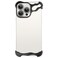 aidvaia Frameless Phone Case Compatible with iPhone 16 Pro Phone Case Minimalist Protective Shock Absorption Aerospace Grade Aluminum Shells Aluminum Black