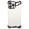 aidvaia Frameless Phone Case Compatible with iPhone 16 Pro Phone Case Minimalist Protective Shock Absorption Aerospace Grade Aluminum Shells Aluminum Black