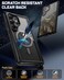Poetic Guardian Case for Galaxy S25 Ultra 5G 69 inch 2025 20FT MilGrade Drop Tested Builtin Screen Protector Work with Fingerprint ID Full Body Shockproof Rugged Clear Case BlackClear