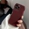 FABSPARK Phone Case for iPhone 16 CaseSimple Wave Design Wavy Frame Soft Silicone Aesthetic for iPhone 16Wine Red
