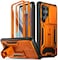 Poetic Spartan Case for Galaxy S25 Ultra 69 Slide Camera Cover Screen Protector Works with Fingerprint ID Military Grade Rugged Shockproof S25 Ultra Phone Case with Kickstand Metallic Orange