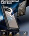 Poetic Guardian Case for Google Pixel 9A 5G 2025 Builtin Screen Protector Work with Fingerprint ID 2 Front Frame Wireless Charge Full Body Shockproof Rugged Clear Cover Case BlackClear