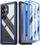 Poetic Guardian Case for Samsung Galaxy S25 Ultra 5G 69 2025 20 FT MilGrade Drop Tested Builtin Screen Protector Work with Fingerprint ID Full Body Rugged Shockproof Case BlueClear