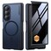 MOBOSI Magnetic for Z Fold 7 Case with Screen Protector Compatible with Magsafe FullBody Coverage Hinge Protection Shockproof Rugged Slim Phone Case for Samsung Galaxy Z Fold7 Privacy Black