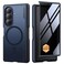 MOBOSI Magnetic for Z Fold 7 Case with Screen Protector Compatible with Magsafe FullBody Coverage Hinge Protection Shockproof Rugged Slim Phone Case for Samsung Galaxy Z Fold7 Privacy Black
