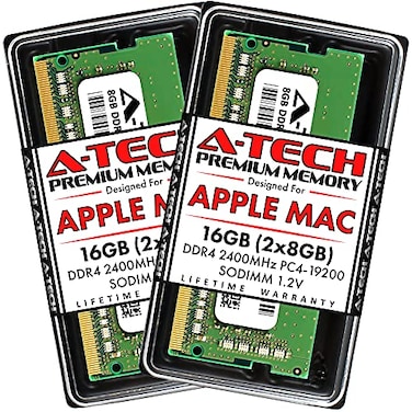 A-Tech Components ATech Components 16GB 2x8GB RAM for Apple iMac 2017 27 inch Retina 5K 215 inch Retina 4K DDR4 2400MHz SODIMM PC419200 12V 260Pin SODIMM Memory Upgrade Kit