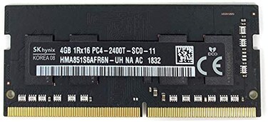 SK Hynix Hynix 4GB PC419200 DDR42400MHz NonECC Unbuffered CL17 260Pin SoDimm Memory Module Mfr PN HMA851S6AFR6NUH