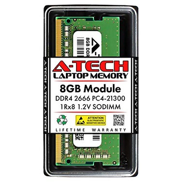 A-Tech ATech 8GB RAM Replacement for Hynix HMA81GS6JJR8NVK DDR4 2666MHz PC421300 1Rx8 12V SODIMM 260Pin Memory Module