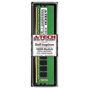 A-Tech ATech 16GB RAM for Dell Inspiron 3268 3668 5675 5676 DDR4 2400MHz DIMM PC419200 288Pin NonECC UDIMM Desktop Memory Upgrade Module
