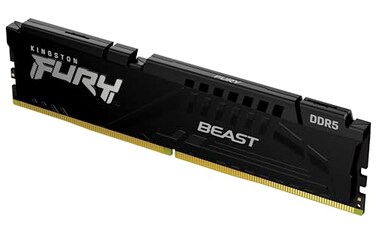 Kingston FURY Beast 16GB 6000MTs DDR5 CL36 Desktop Memory Intel XMP 30 Single Module KF560C36BBE216