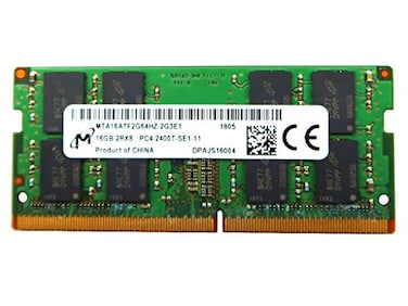 Micron Laptop Memory Module MTA16ATF2G64HZ2G3E1 Compatible Replacement Spare Part for MTA16ATF2G64HZ 16GB 2Rx8 DDR4 SODIMM PC419200 2400MHz 260Pin NonECC CL17 12V