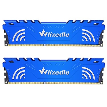 Wlizedle DDR3 RAM 16GB Kit 2x8GB 1600MHz CL11 UDIMM Desktop Memory Module PC312800 240Pin 15V 2Rx8 Dual Rank NonECC Unbuffered PC Computer RAM Stick Upgrade Blue