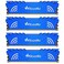 Wlizedle DDR3 RAM 32GB Kit 4x8GB 1866MHz CL13 UDIMM Desktop Memory Module PC314900 240Pin 15V 2Rx8 Dual Rank NonECC Unbuffered PC Computer RAM Stick Upgrade Blue