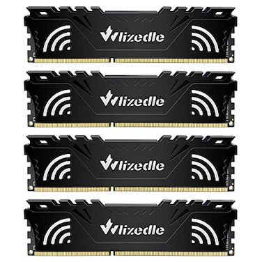 Wlizedle DDR3 RAM 32GB Kit 4x8GB 1866MHz CL13 UDIMM Desktop Memory Module PC314900 240Pin 15V 2Rx8 Dual Rank NonECC Unbuffered PC Computer RAM Stick Upgrade Black