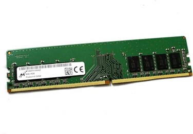 Micron 8GB PC419200 DDR42400MHz NonECC Unbuffered CL17 288Pin DIMM 12V Single Rank Memory Module Mfr PN MTA8ATF1G64AZ2G3B1