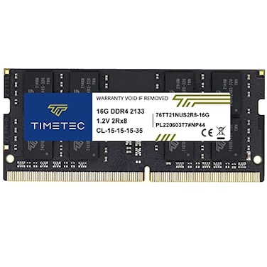 Timetec 16GB DDR4 2133MHz PC42133P PC417000 SODIMM Laptop RAM 260Pin 12V CL15 NonECC Unbuffered Memory Module for Laptop Notebook Mini PC AllinOne
