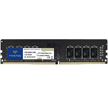 Timetec 16GB DDR4 3200MHz PC43200AA PC425600 UDIMM Desktop RAM 288Pin 12V CL22 NonECC Unbuffered DIMM Memory Module Upgrade