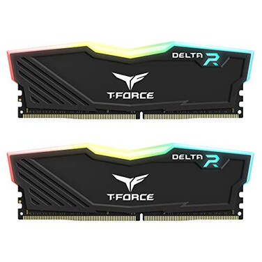 TEAMGROUP TForce Delta RGB DDR4 16GB 2x8GB 3200MHz PC425600 CL16 Desktop Memory Module ram Black TF3D416G3200HC16CDC01