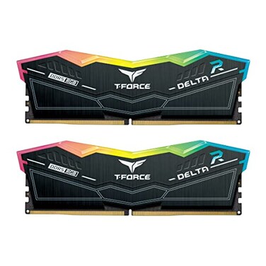 TEAMGROUP TForce Delta RGB DDR5 Ram 32GB 2x16GB 8000MHz PC564000 CL38 ADIE Desktop Memory Module Ram for 600 700 Series Chipset XMP 30 Ready Black FF3D532G8000HC38DDC01